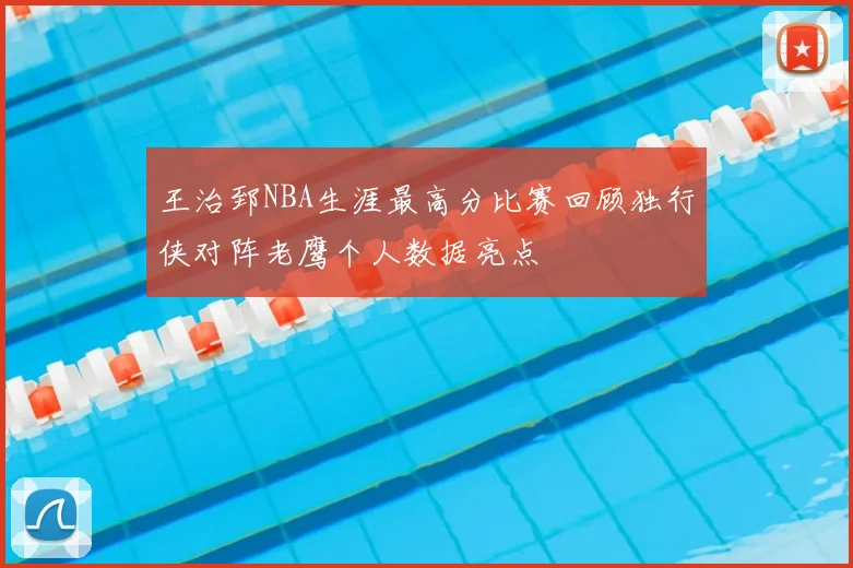 王治郅NBA生涯最高分比赛回顾独行侠对阵老鹰个人数据亮点