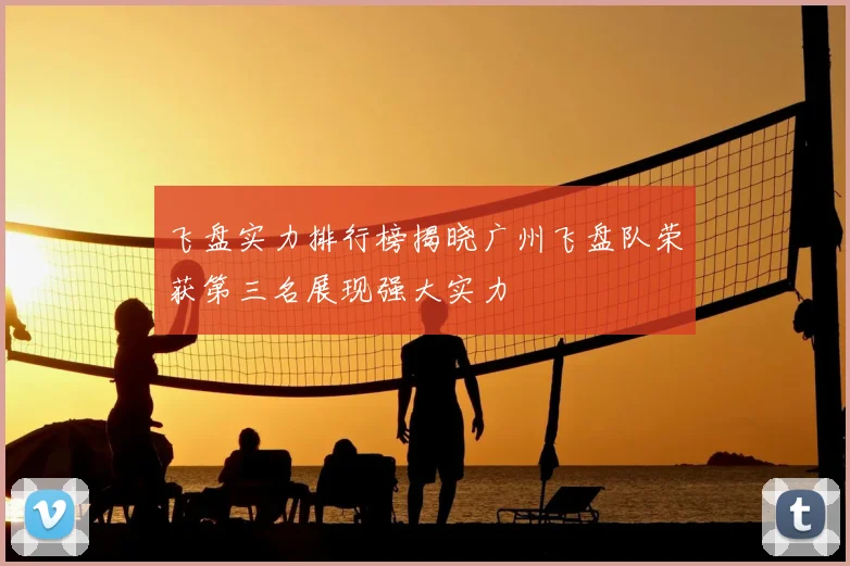 飞盘实力排行榜揭晓广州飞盘队荣获第三名展现强大实力